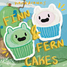 Finn Cake and Fern Cake Sticker Listing